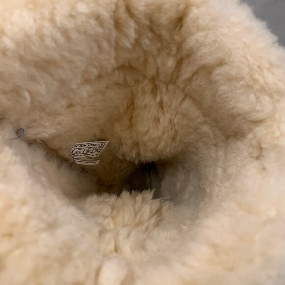 Y2K Ugg Boots Tall Midcalf Shoe Charms Plumdale Genuine Shearling Chestnut Tan - Picture 10 of 10
